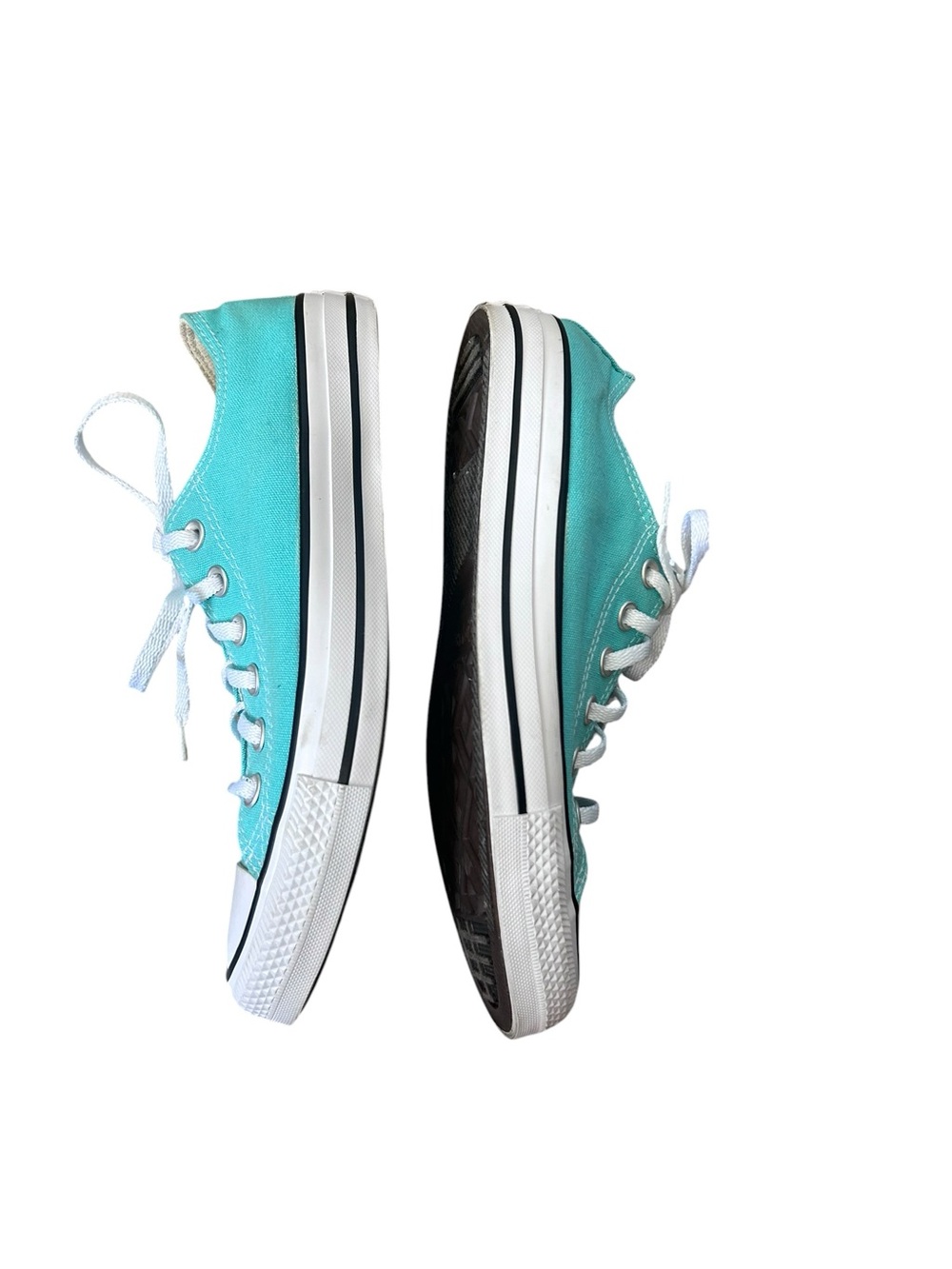 Converse Mint Green Low Top Sneaker Size Women 7.5 Men 5.5 - Picture 3 of 11